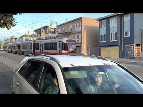 San Francisco Muni Metro Lite Rail N Judah Line: Sunset Blvd. to Ocean Beach/Start 6:33 pm/3-26-2022