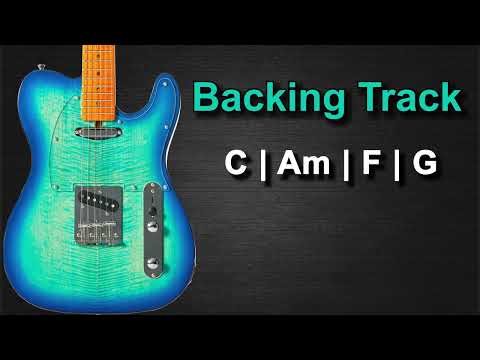 Pop Rock Ballad Guitar Backing Track in C Major | 66 BPM |