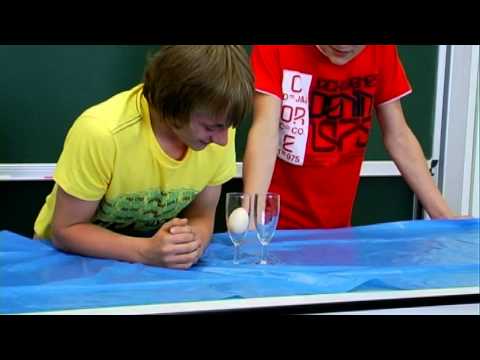 Physik Experimente - fliegendes Ei