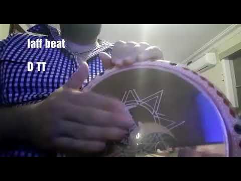 How to play darbaki Derbaki darbuka lessons tabli tabla lesson 3 laff beat