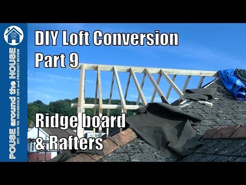 Loft conversion Part 9 - Ridge board, rafters and dormer construction. Pitched roof dormer build!