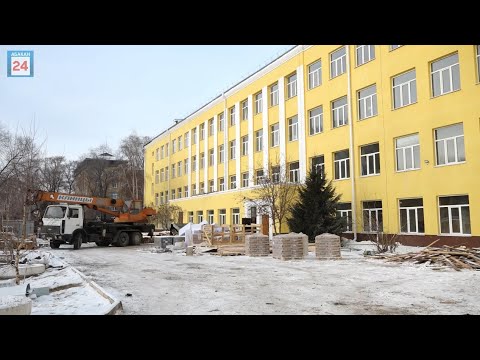 Работа с опережением: в 1 школе Абакана подрядчик сосредоточил силы на внутренней отделке