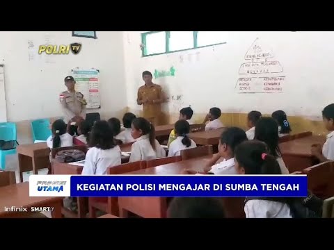 KEGIATAN POLISI MENGAJAR DI SUMBA TENGAH