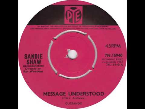 UK New Entry 1965 (238) Sandie Shaw - Message Understood