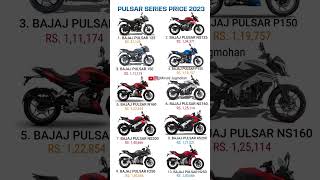 2023 Bajaj Pulsar All Bikes Price List | #shorts #minutejagmohan