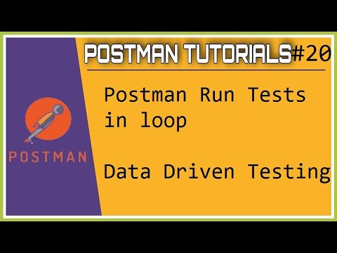 #Tutorials 20 || Postman Run postman test using loop (Postman DataDriven Testing)