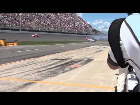 Mark Martin Michigan Speedway Crash 2012