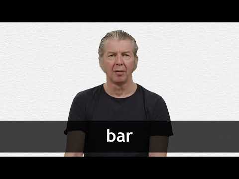 How to pronounce BAR in American English