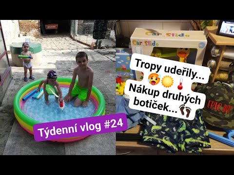 Týdenní vlog #24 Tropy udeřily... 🥵☀️🌡️ Nákup druhých botiček... 👣