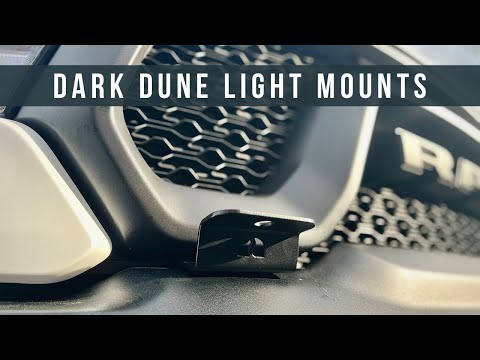 Dark Dune Front Bumper Light Brackets - Ram Rebel