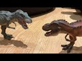Tyrannosaurus Rex Vs Tarbosaurus Bataar Stop Motion Battle