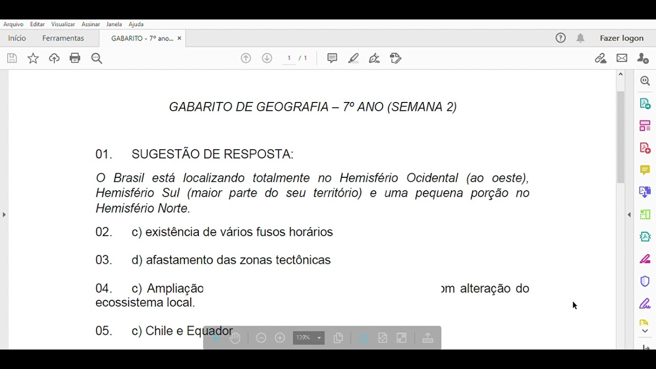 GABARITO   7º ano SEMANA 2 pdf   Adobe Acrobat Reader DC 32 bit 2021 02 22 12 12 24