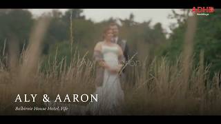 Aly & Aaron wedding film, Balbirnie House Hotel, Fife