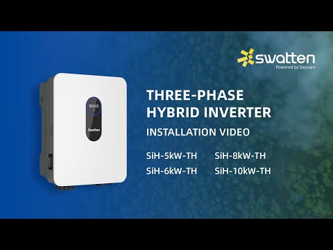 Part of a video titled Three Phase Hybrid Inverter Installation Video - YouTube