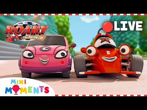 LIVE 🔴  | You Can Do It Roary! 🏁 | Non-Stop Roary the Racing Car! | Mini Moments