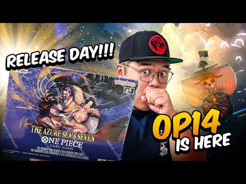 OP 14 IS HERE! Opening an OP 14 Booster Box: The Azure Sea's Seven (ENGLISH) - One Piece Card Game