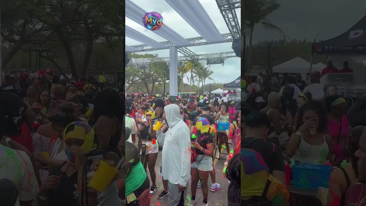 Jouvert Paint Party Miami Soca Week 2025 #soca #caribbean #socamusic