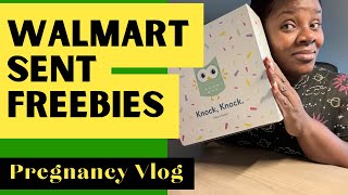 Open my Walmart baby registry freebies gift | My pregnancy Vlog