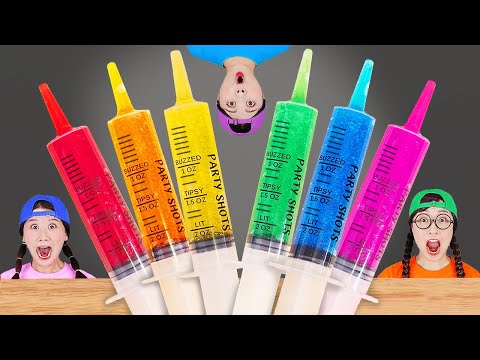 Jello Shooter Race Jelly Challenge DONA Mukbang