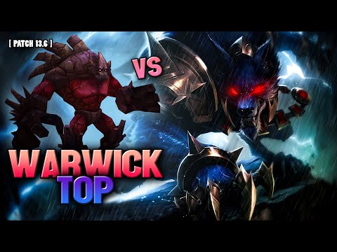 [ PATCH 13.6 ] Legendary Warwick TOP vs Malphite - League of Legends