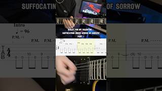 Bullet For My Valentine - Suffocating Under Words Of Sorrow (slow-tempo guitar tutorial part 1)