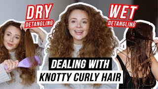 HOW TO DETANGLE CURLY HAIR | 6 WAYS TO PREVENT KNOTTY CURLY HAIR