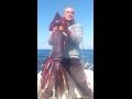 Θραψαλο 7 κιλων. Giant squid dead, how to cut and clean it ...
