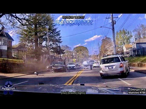 Georgia Trooper Pursues Stolen Mercedes Being Tailed By Undercover Officer || Major Crash!