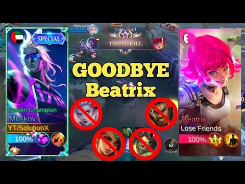 Goodbye Beatrix You Can't Bet My Moskov - Top 1 Global Build Moskov #moskov #mlbb #mobilelegends