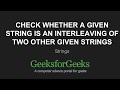 Check whether a given string is an inter