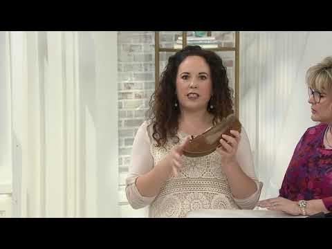 Earth Origins Leather Cutout Slip-On Shoes - Lark Lindsey on QVC