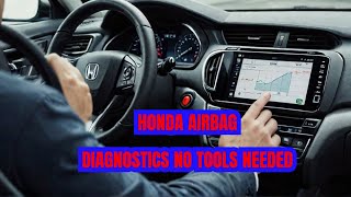 How to read SRS/AIRBAG codes in a Honda with NO TOOLS! #mechanic