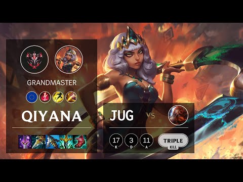 Qiyana Jungle vs Gragas - EUW Grandmaster Patch 11.21