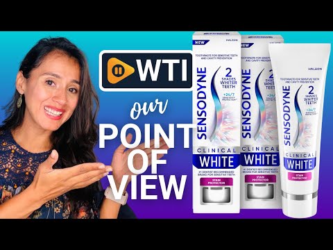 Sensodyne Clinical White Toothpaste Clinically Proven Whitening for Sensitive Teeth - WTI product video review