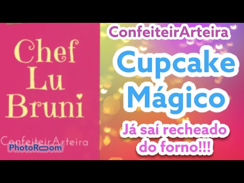 Cupcake Mágico!! Já saí recheado do forno!!!