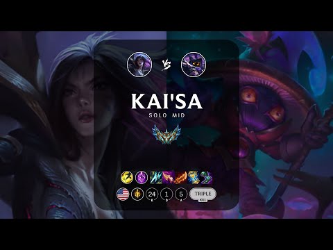 Kai'Sa Mid vs Veigar - NA Challenger Patch 13.17