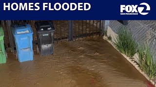 Massive San Francisco water main break floods home
