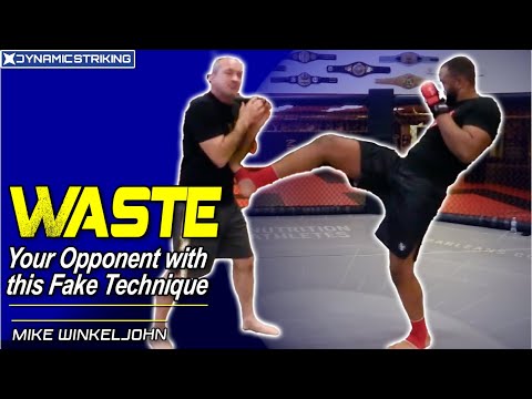 Fake Wide Kick to Midline Kick by Mike Winkeljohn