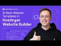 10 Best Website Templates In Hostinger Website Builder