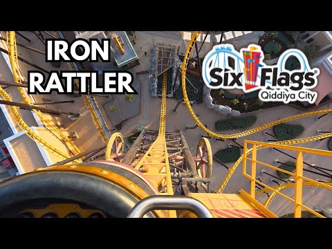 Iron Rattler 4K On Ride POV - Six Flags Qiddiya City - World's TALLEST Tilt Coaster!