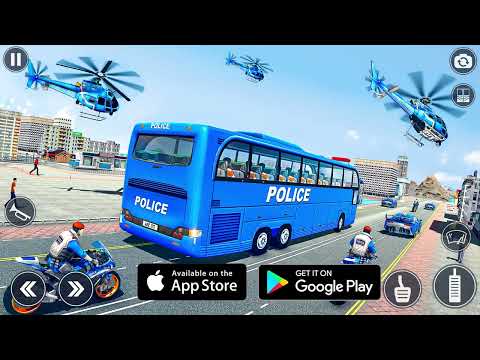 Police Bus Simulator Bus Games 2023 Brave Jackals