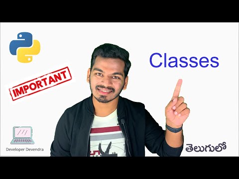 28 Classes In Python Python Tutorial For Beginners Telugu