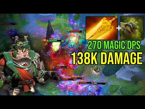 How to Counter Meepo? Pudge Radiance Shiva Build Hits 270 Magic DPS! Insane 138k Hero Damage| Dota 2
