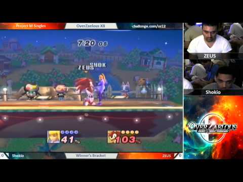 OverZaelous XII: Shokio (Roy, ZSS) vs. Zeus (Mewtwo, Sonic)