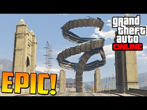 INCREÍBLE!! MEGA ACROBACIA IMPOSIBLE!! - Gameplay GTA 5 Online Funny Moments