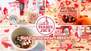 💕TRADER JOE'S HOT COCOA HEART MELTS REVIEW!💕LETS MAKE SOME HOT CHOCOLATE!