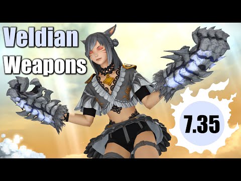 All Veldian Weapons | MH Collaboration | Patch 7.35 | 4K UHD