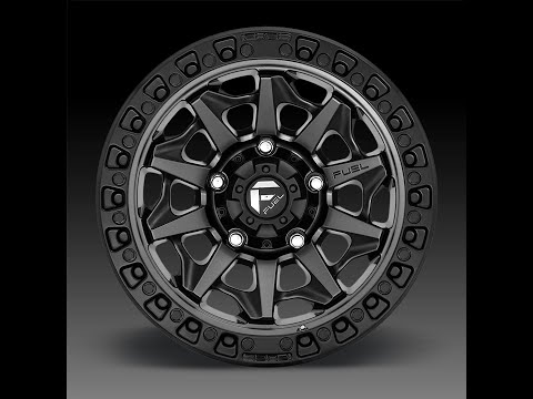 Fuel COVERT D716 17X9 Gunmetal Wheel Spin