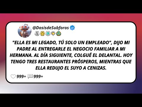 “She is my legacy, you are just an employee,” my father said as he handed the family business ove...