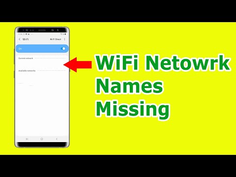 Suddenly WiFi Network Names are Not showing in Android but WiFi is connected in Other Devices